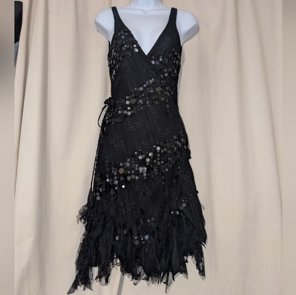 bebe Dresses & Skirts - Bebe Vintage NWT Sequin Wrap Dress